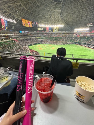 ラウンジリオ中洲 ありす 念願の野球🙌🏻💕1
